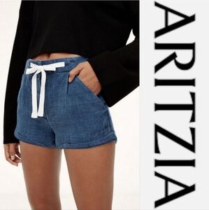Aritzia Wilfred Allegra Linen blend shorts,6